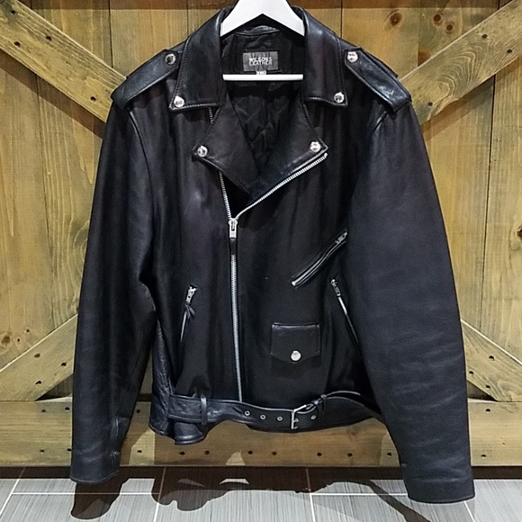 Wilsons Leather Other - WILSONS LEATHER ] BLACK MOTO RIDER BOMBER JACKET